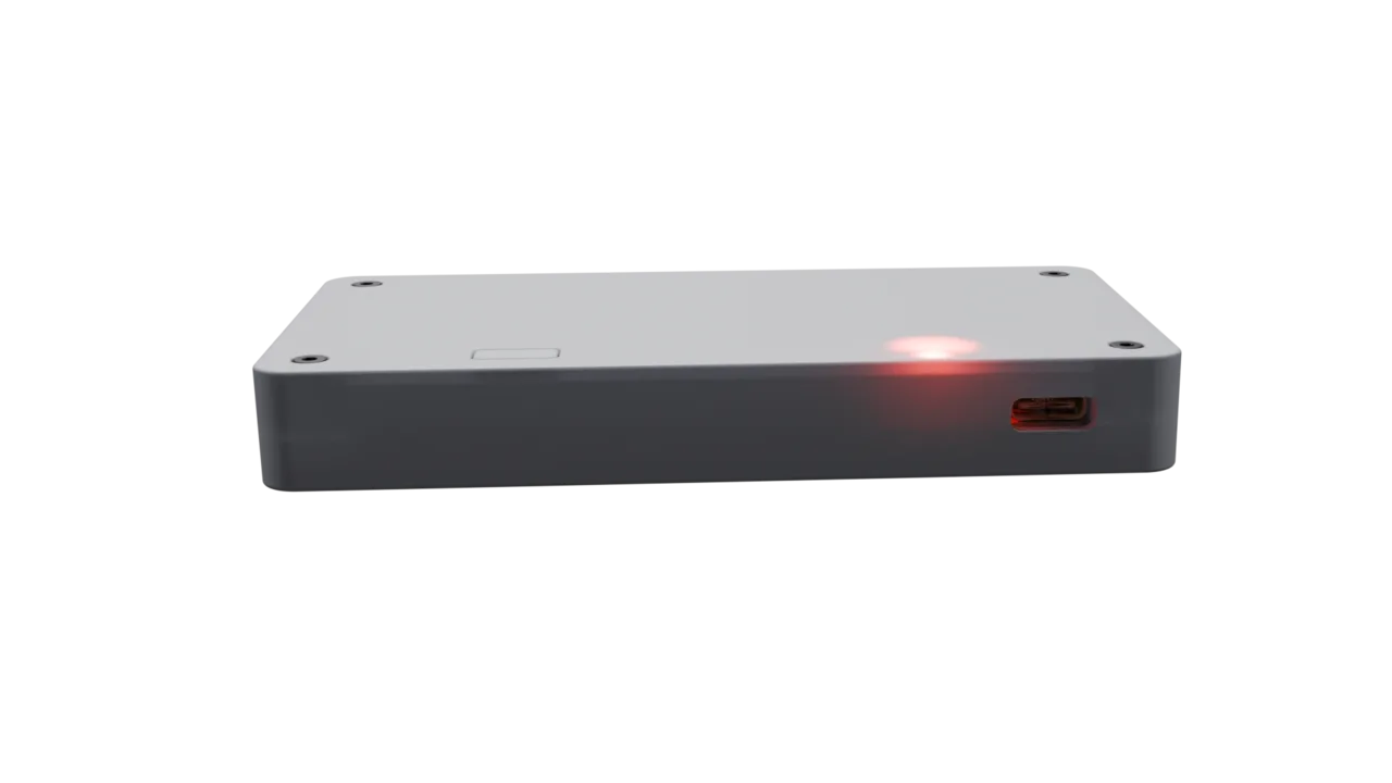 LibreBridge Mini rear view showing USB-C port and accessibility connections